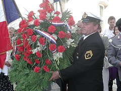 Das vorbereitete Blumengebinde